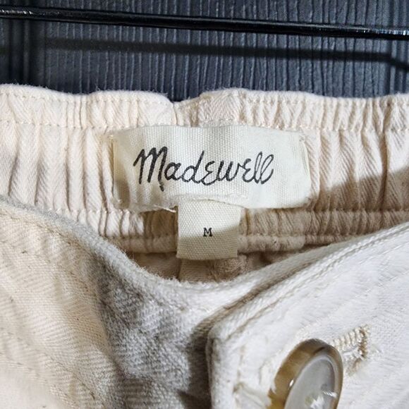 Madewell Camp Pants in Natural Seeded Herringbone - Picture 10 of 15